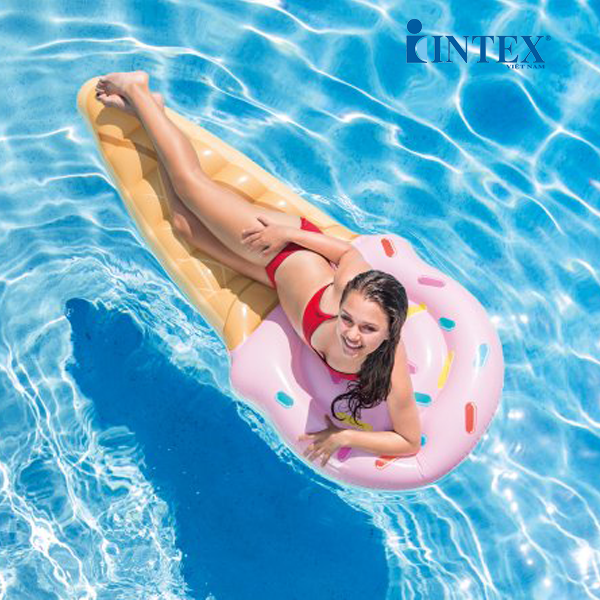 Phao bơi kem ốc quế sắc màu INTEX 58757