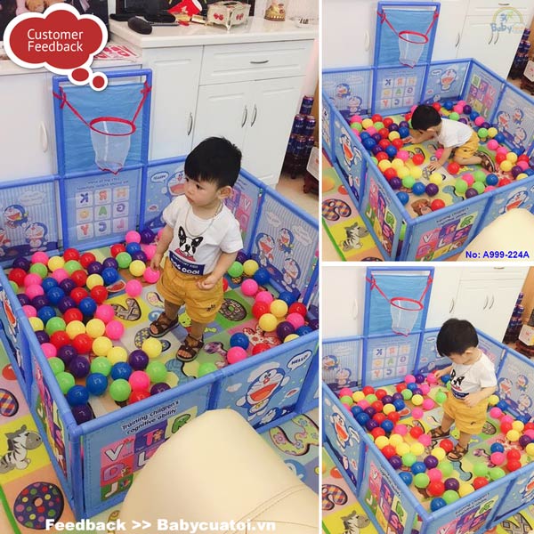 Quây bóng Doraemon có ném bóng rổ A999-224A
