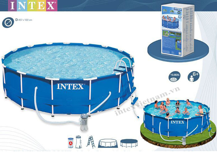 Bể-khung-kim-loại-tròn-4m57-có-máy-lọc-nước-INTEX-28236