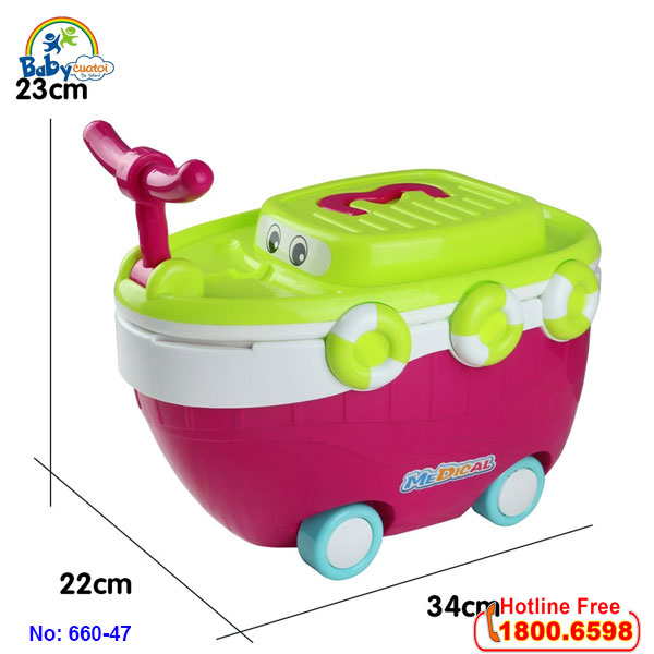 Đồ chơi bác sỹ kết hợp xe chòi chân 660-47