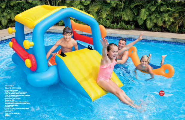Bể bơi cầu trượt có mái che INTEX 58294