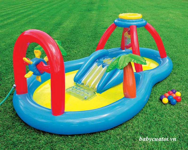 Bể bơi phao có cầu trượt INTEX 57449