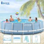 Bể khung kim loại tròn 4m57 kèm máy lọc nước INTEX 26728