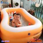 Bể bơi phao hình chữ nhật 2m29 màu cam INTEX 57181