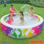 Bể bơi phao tròn sắc màu 2m29 có đáy bơm hơi INTEX 56494