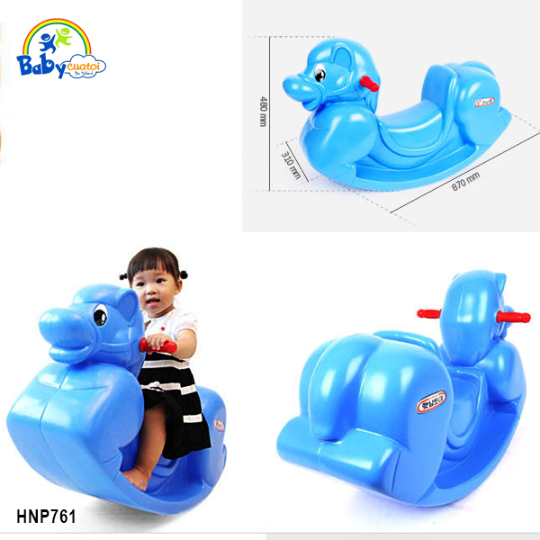 Bập bênh cho bé ngựa xanh nhập khẩu Hàn Quốc HN761