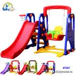 Cầu trượt cho bé có xích đu liên hoàn - KT007