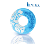 Phao bơi tròn hoa trong suốt 91cm INTEX 59251