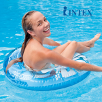 Phao bơi tròn hoa trong suốt 91cm INTEX 59251