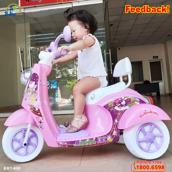 Xe máy điện trẻ em Hello Kitty BBT-600