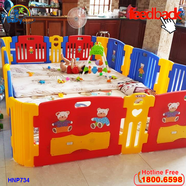 Quây cũi nhựa Hàn Quốc cho bé HNP734