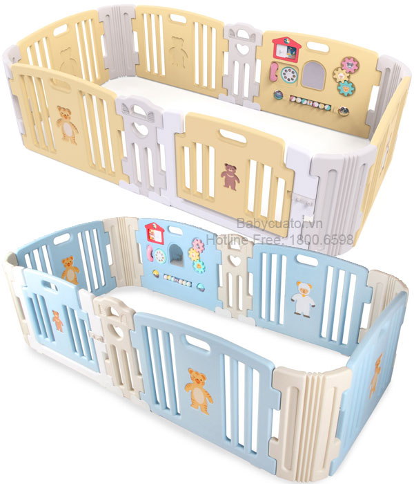 Quây bóng chữ nhật lớn Hàn Quốc có đồ chơi HNP736
