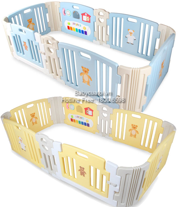 Quây cũi nhựa Hàn Quốc cho bé HNP736M