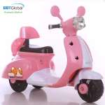 Xe máy điện trẻ em chú chó Puppy màu hồng BBT-689H