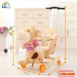 Bập bênh bông BBT Global cao cấp 3 trong 1 khủng long RK-622