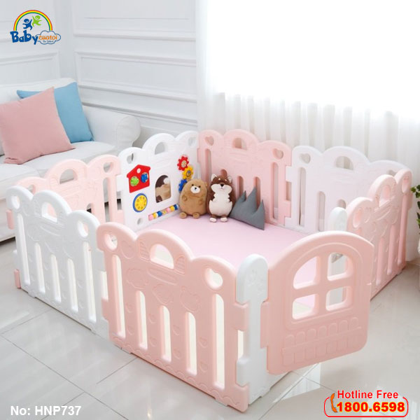 Quây cũi nhựa Hàn Quốc cho bé HNP737-8