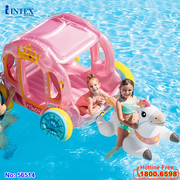 Phao bơi xe ngựa công chúa INTEX 56514