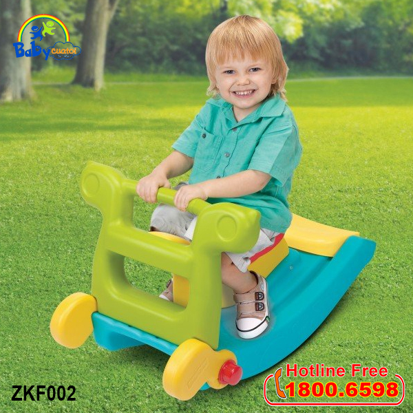Bập bênh kết hợp cầu trượt 2 trong 1 ZKF002_1