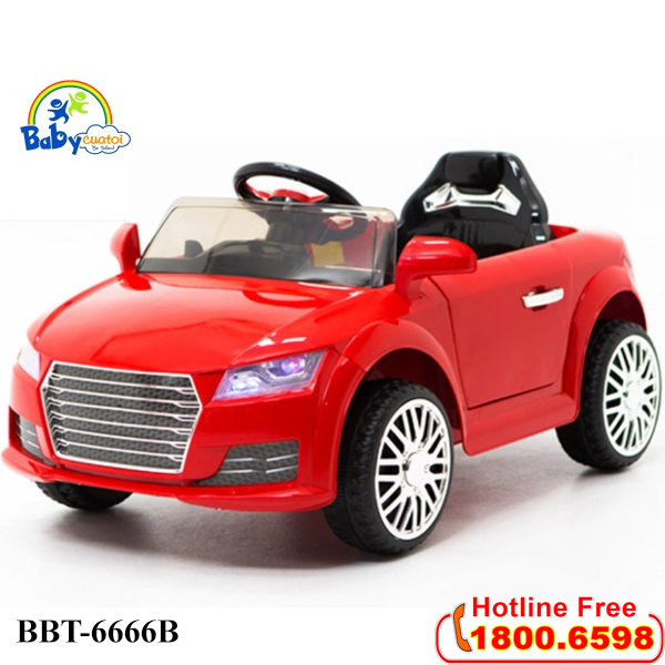 Ô tô điện trẻ em Audi siêu HOT 2 động cơ đỏ BBT-6666B-2