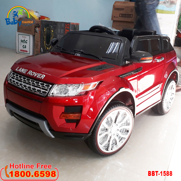 Xe ô tô điện trẻ em Land Rover 1588 màu đỏ