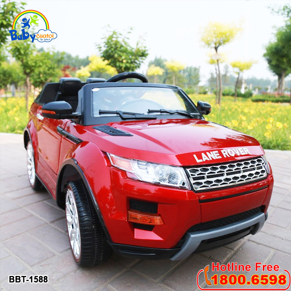 Ô tô điện trẻ em LANE ROVER màu đỏ phun sơn BBT-1588D