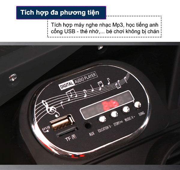 Xe ô tô điện trẻ em địa hình BBT-3388 màu đỏ | Bảng mạch