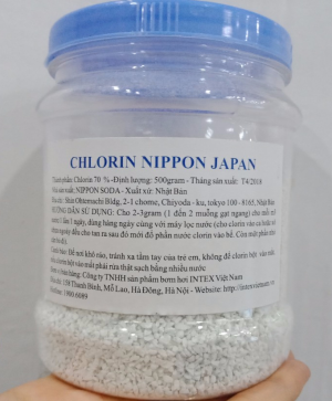 Hộp Clorin Nhật loại 500 gram dùng trong bể bơi CL500