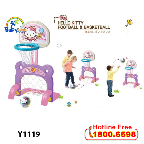 Cầu trượt Hàn Quốc cho bé Hello Kitty 4 trong 1 Y1119_1