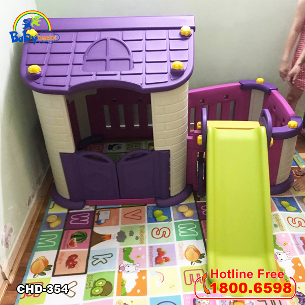 Nhà chơi cầu trượt bể bóng Hàn Quốc CHD354_3