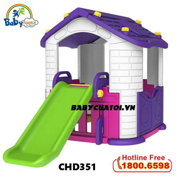 Nhà chơi cầu trượt Hàn Quốc cho bé CHD351