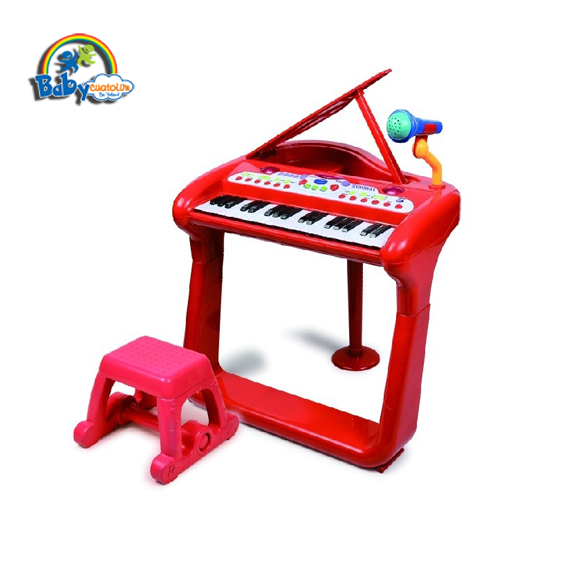 Đồ chơi âm nhạc đàn piano BB375 - đỏ