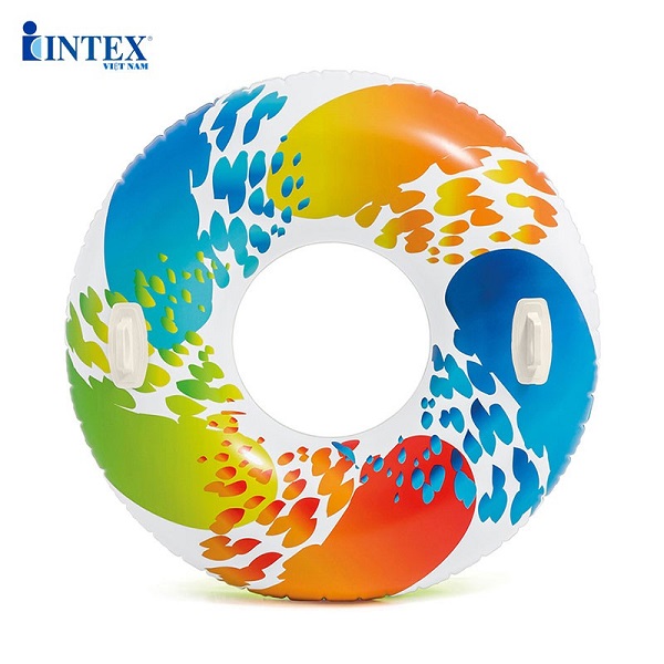 Phao bơi tròn 1m22 có tay cầm INTEX 58202