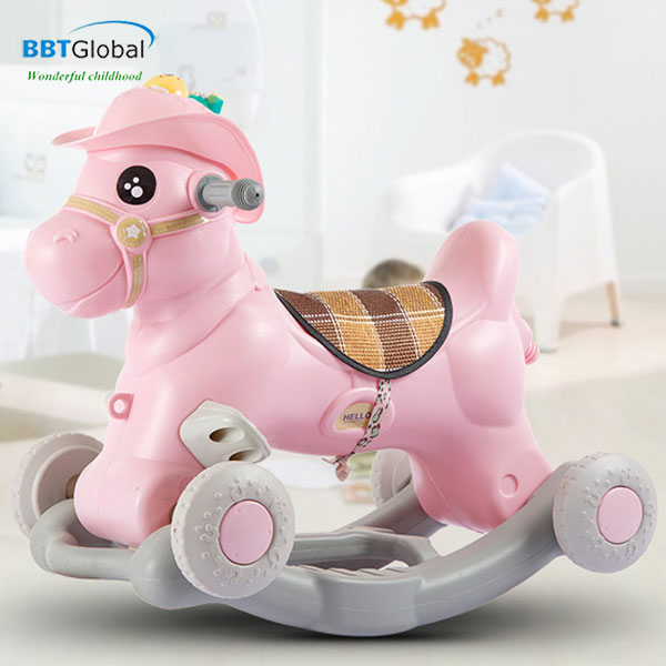 Xe ngựa chòi chòi chân cho bé kết hợp bập bênh RK-531