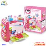 Đồ chơi bác sĩ xe đẩy cao cấp cho bé W064