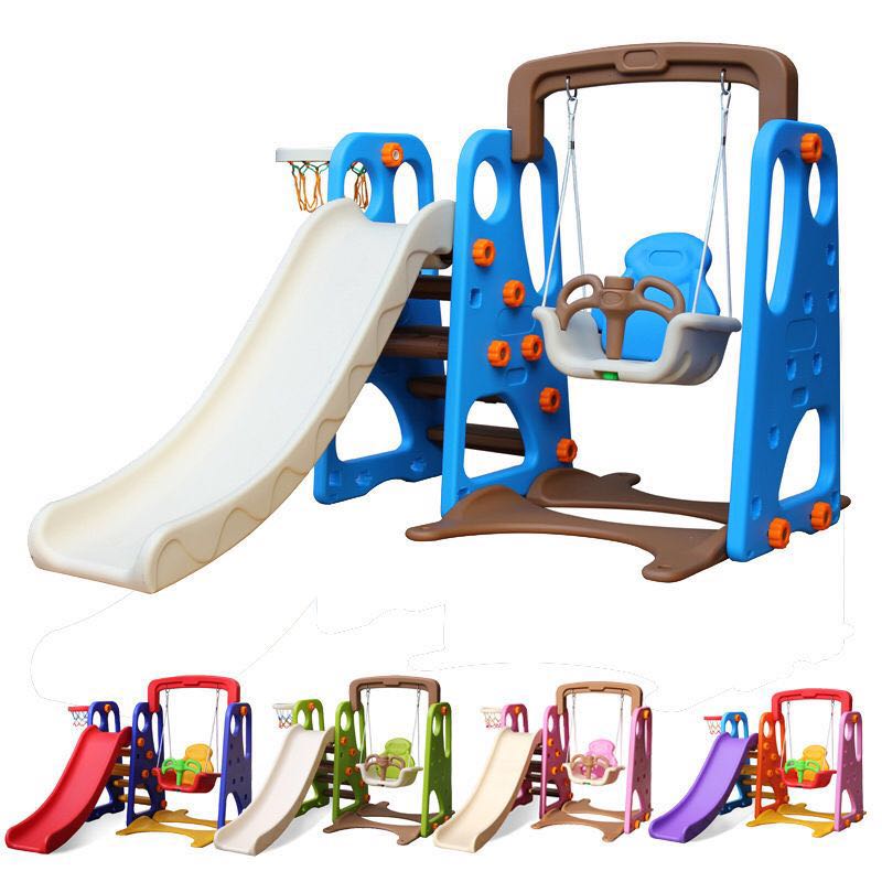 Cầu trượt cho bé có xích đu liên hoàn - KT007