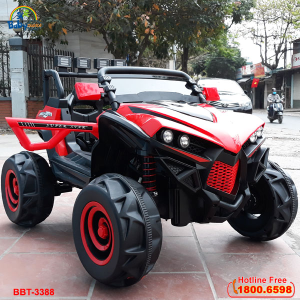 Xe ô tô điện trẻ em địa hình BBT-3388 màu đỏ