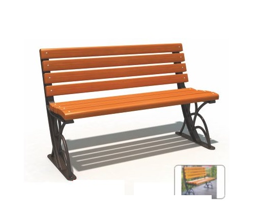 Ghế gỗ băng dài ban công ngoài trời nhập khẩu GCVNK14701