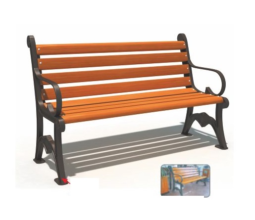 Băng ghế gỗ công viên sân vườn ngoài trời nhập khẩu GCVNK14702