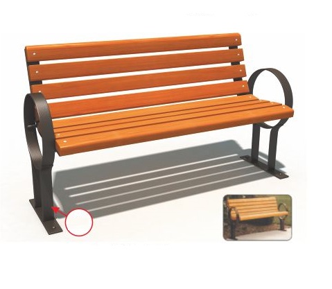 Ghế gỗ công viên sân vườn ngoài trời nhập khẩu chất lượng cao GCVNK14706
