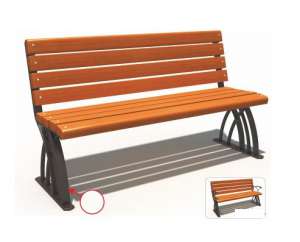 Băng ghế gỗ công viên ban công sân vườn ngoài trời chất lượng cao GCVNK14802