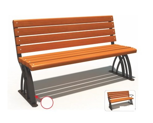 Băng ghế gỗ công viên ban công sân vườn ngoài trời chất lượng cao GCVNK14802