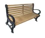 Ghế gỗ công viên sân vườn ngoài trời nhập khẩu chất lượng cao GCVNK-03