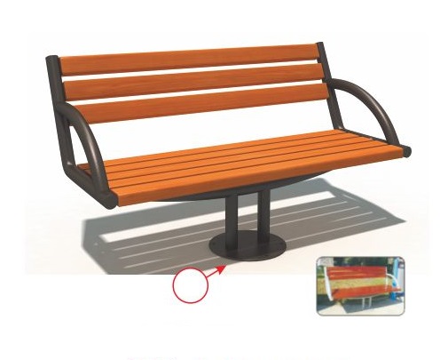 Ghế gỗ băng dài 1.5m công viên sân vườn ngoài trời nhập khẩu (chân gang đúc) GCVNK14902