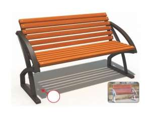 Ghế gỗ công viên sân vườn ngoài trời nhập khẩu chất lượng cao (chân gang đúc 1.5m) GCVNK14904