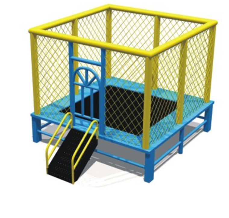 Trampoline có bảo vệ kích thước 250*250cm KT212-250