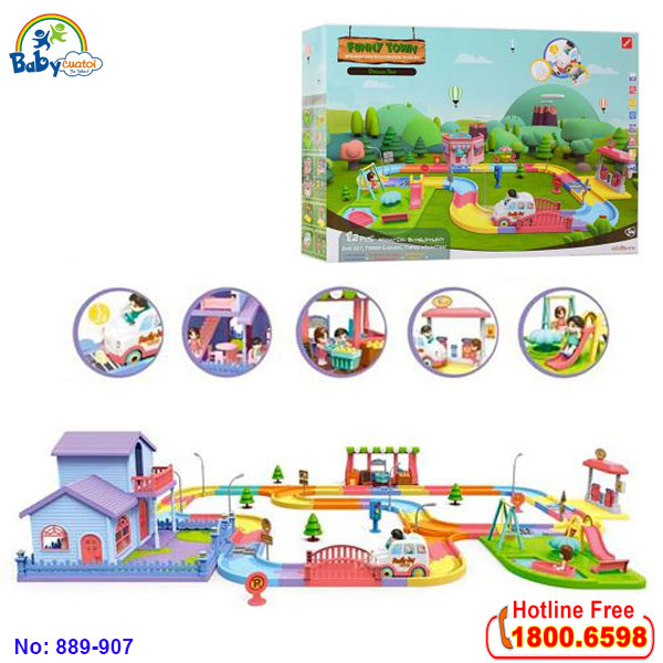Đồ chơi xếp hình thông minh thị trấn vui nhộn 889-907