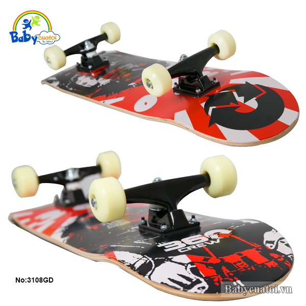 Ván trượt skateboard cao cấp Warrior 3108GD-1