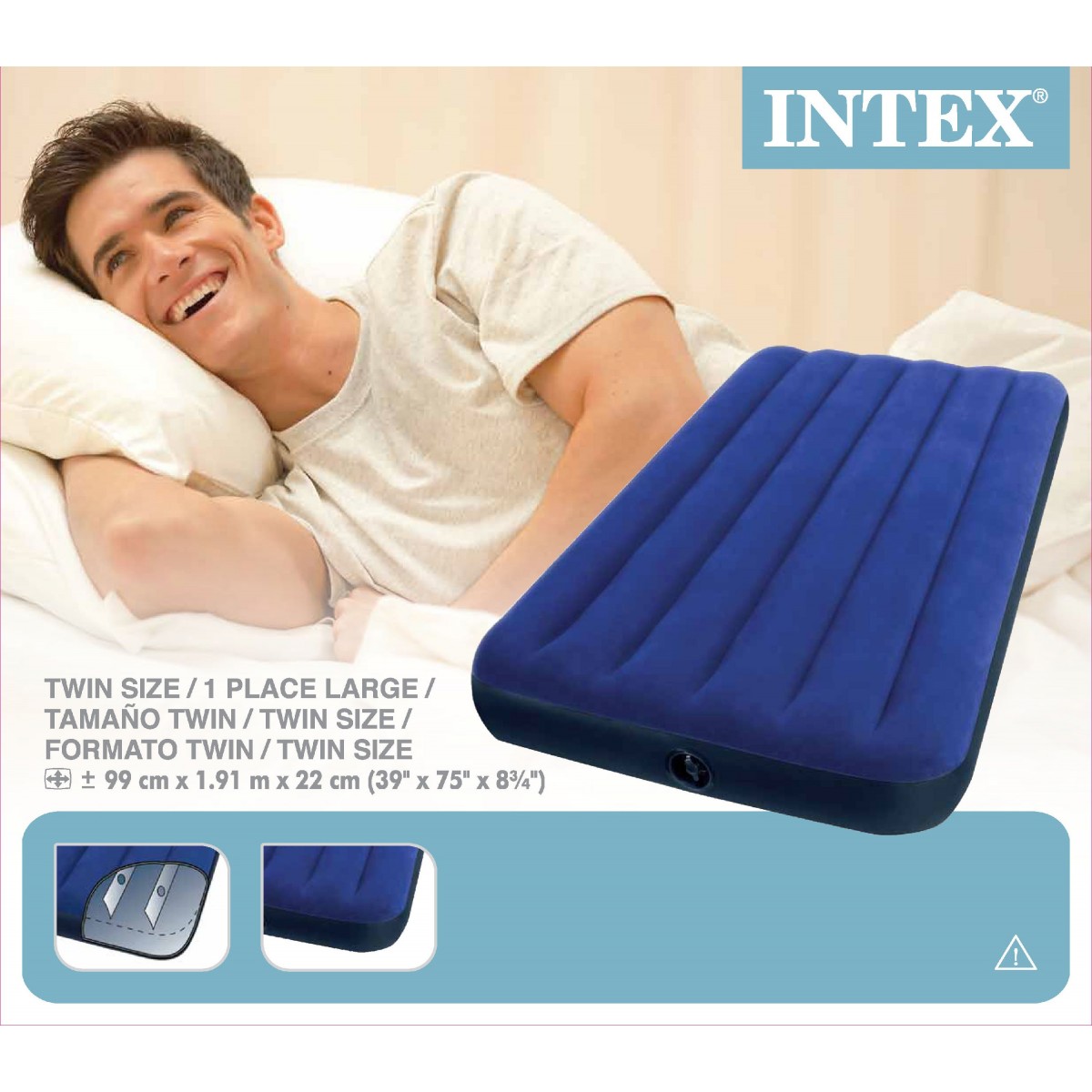 Đệm hơi đơn 99cm - INTEX 68757