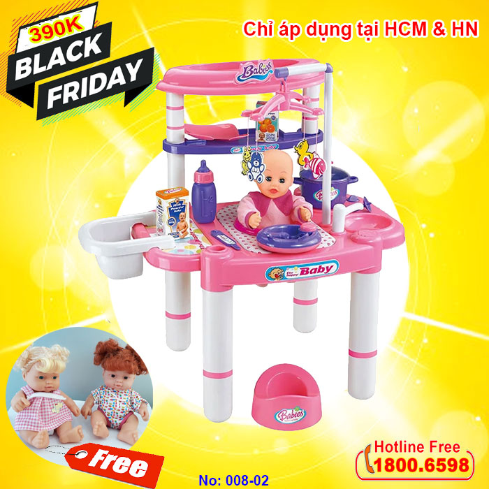 Bộ đồ chơi bác si kèm búp bê 008-02