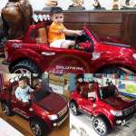 Ô tô điện trẻ emFORD RANGER bản quyền đỏ mận phun sơn FORD-DCC